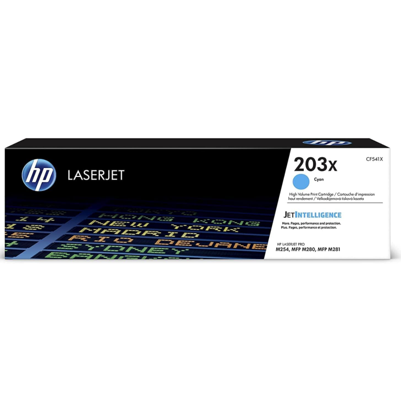 HP 203X (CF541X) Original Toner Cyan with high yield for HP LaserJet Pro M254, XL