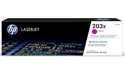 HP CF543X 203X High Yield Original Laserjet Toner Cartridge, Magenta, Single Pack