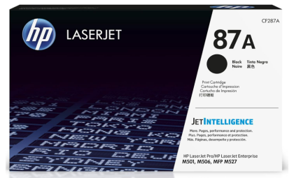 HP 87A Black Toner Cartridge | Works with HP LaserJet Enterprise M506 Series, MFP M527 Series, H M501 Series | CF287A