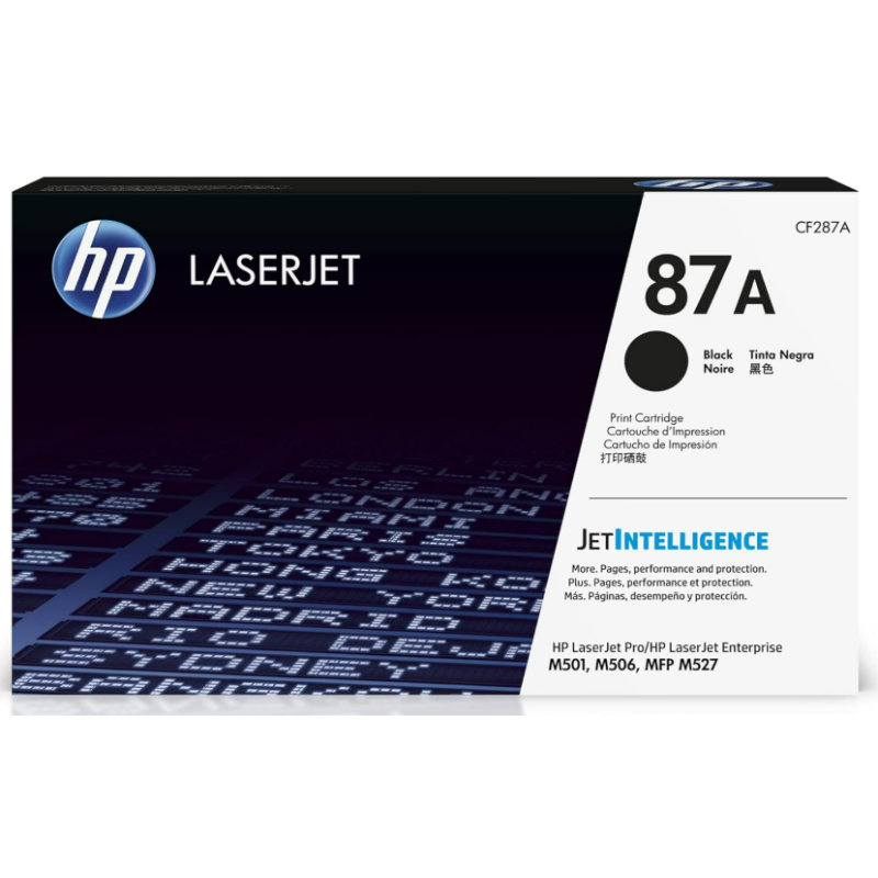 HP 87A Black Toner Cartridge | Works with HP LaserJet Enterprise M506 Series, MFP M527 Series, H M501 Series | CF287A