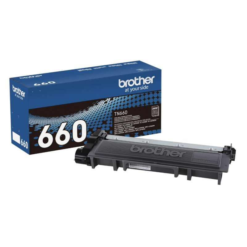Brother Genuine High Yield Toner Cartridge, TN660, Replacement Black Toner, Page Yield Up to 2,600 Pages, Amazon Dash Replenishment Cartridge, Black, 1 pack