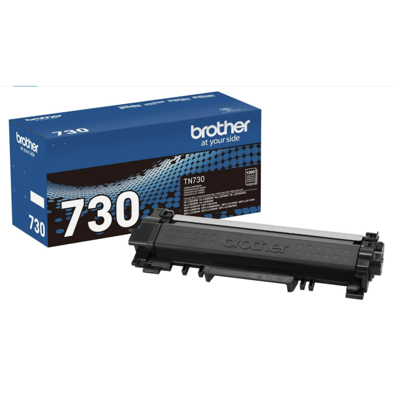 Brother Genuine Standard Yield Toner Cartridge, TN730, Replacement Black Toner, Page Yield Up To 1,200 Pages, Amazon Dash Replenishment Cartridge,1 Pack