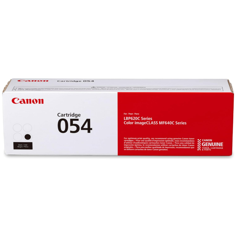 Canon Genuine 054 Black Toner Cartridge Compatible with LBP622Cdw, LBP623Cdw, MF641Cdw, MF642Cdw, MF644Cdw