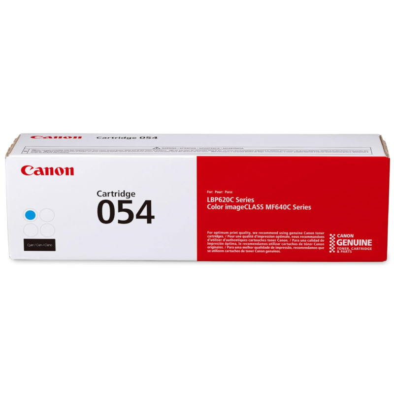 Canon Genuine 054 Cyan Toner Cartridge Compatible with LBP622Cdw, LBP623Cdw, MF641Cdw, MF642Cdw, MF644Cdw