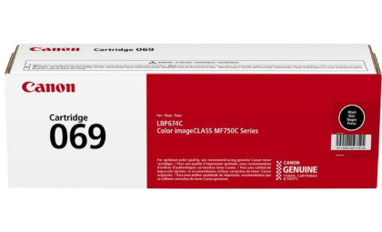 Canon Genuine 069 Black Toner Cartridge Compatible with MF753Cdw, MF751Cdw, LBP674Cdw