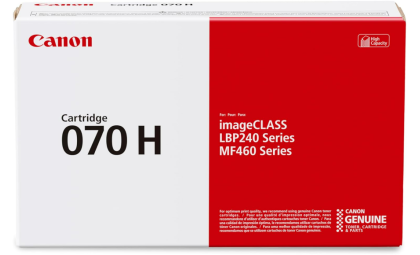 Canon Genuine 070H Black Toner Cartridge High Capacity Compatible with MF465dw, MF462dw, LBP247dw, LBP246dw