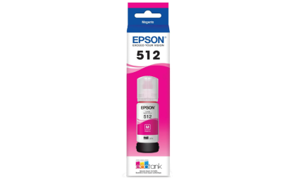 EPSON 512 EcoTank Ink Ultra-high Capacity Bottle Magenta (T512320-S) Works with EcoTank ET-7700, ET-7750