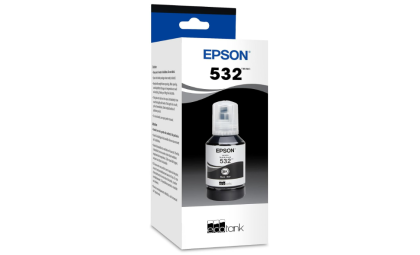 EPSON 532 EcoTank Ink Ultra-high Capacity Bottle Black (T532120-S) Works with EcoTank ET-M2170, ST-M3000, ET-M3170, ST-M1000, ET-M1170