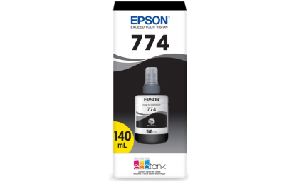 Epson 774 EcoTank Ink Ultra-high Capacity Bottle Black (T774120-S) Works with EcoTank ET-4550, ET-3600, ET-16500