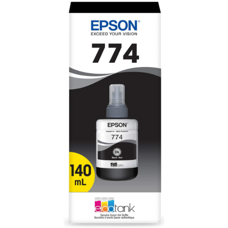 Epson 774 EcoTank Ink Ultra-high Capacity Bottle Black (T774120-S) Works with EcoTank ET-4550, ET-3600, ET-16500