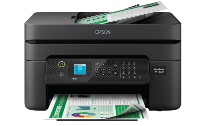 Epson Workforce WF-2930 Wireless All-in-One Printer with Scan, Copy, Fax, Auto Document Feeder, Automatic 2-Sided Printing and 1.4" Color Display,Black