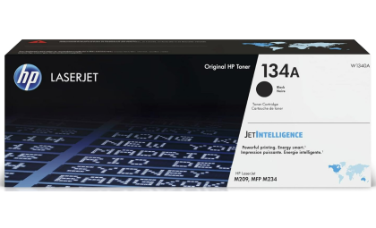 HP 134A Black Toner Cartridge for HP Printers | Works with LaserJet M209 Series; LaserJet MFP M234 Series | W1340A