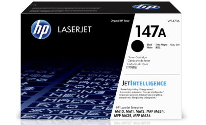 HP 147A Black Toner Cartridge for HP Printers | Works with Printer Series: LaserJet Enterprise M610, M611, M612, LaserJet Enterprise MFP M634, M635, M636 | W1470A