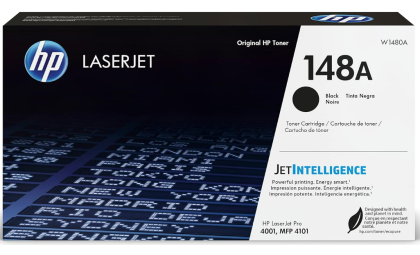 HP 148A Black Laserjet Toner Cartridge | This Cartridge Works Laserjet Pro 4001, MFP 4101 | W1480A