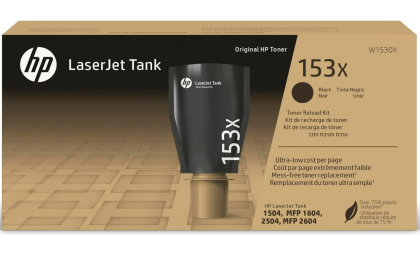 HP 153X Black High-Yield Toner Reload Kit | Cartridge-Free | Works Laserjet Tank 2504dw, Laserjet Tank MFP 2604sdw | W1530X