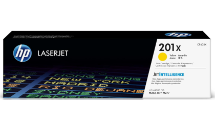 HP 201X Yellow High-yield Toner Cartridge | Works with HP Color LaserJet Pro M252, HP Color LaserJet Pro MFP M277 Series | CF402X