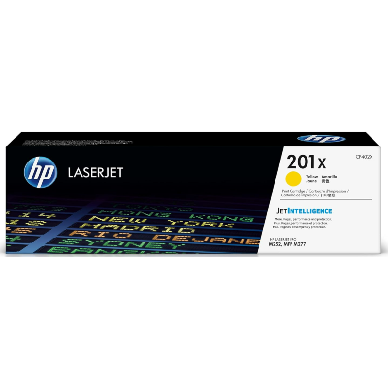 HP 201X Yellow High-yield Toner Cartridge | Works with HP Color LaserJet Pro M252, HP Color LaserJet Pro MFP M277 Series | CF402X