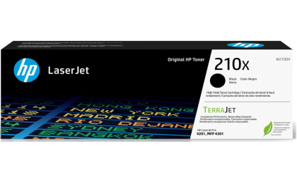 HP 210X Black High-Yield Toner Cartridge | Works Color Laserjet Pro 4201, Color Laserjet Pro MFP 4301 Series | W2100X