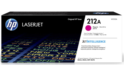 HP 212A Magenta Toner Cartridge for HP Printers | Works with Color LaserJet Enterprise M554, M555 Series; Color LaserJet Enterprise MFP M578 Series | W2123A