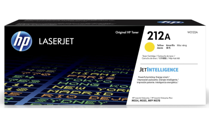 HP 212A Yellow Toner Cartridge for HP Printers | Works with Color LaserJet Enterprise M554, M555 Series; Color LaserJet Enterprise MFP M578 Series | W2122A