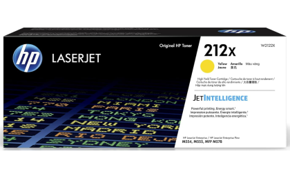 HP 212X Yellow High-yield Toner Cartridge for HP Printers | Works with Color LaserJet Enterprise M554, M555 Series; Color LaserJet Enterprise MFP M578 Series | W2122X