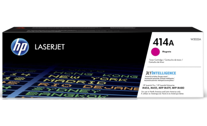 HP 414A Magenta Toner Cartridge | Works with HP Color LaserJet Enterprise M455dn, MFP M480f; HP Color LaserJet Pro M454 Series, MFP M479 Series | W2023A
