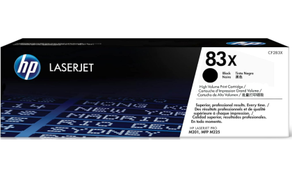 HP 83X Black High-yield Toner Cartridge | Works with HP LaserJet Pro M201, HP LaserJet Pro MFP M225 Series | CF283X