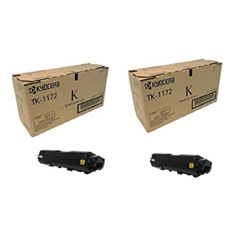 Kyocera TK-1172 Toner Cartridge 2 Pack for M2640idw with Yield 7200 Pages in Retail Packaging