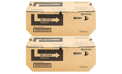 Kyocera TK-3182 (TK3182) Black Toner Cartridge 2-Pack for P3055dn